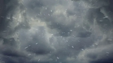 Stormy weather looking right up into the clouds Stock Footage 73967096