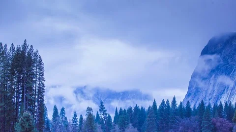 Stormy weather in the mountains Stock Footage 72453396