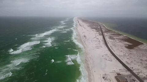 Stormy weather wind and waves Stock Footage 74214280
