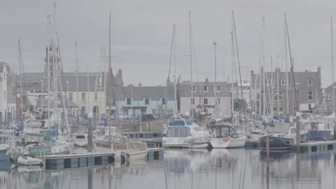Stornoway harbour Stock Footage 159423067