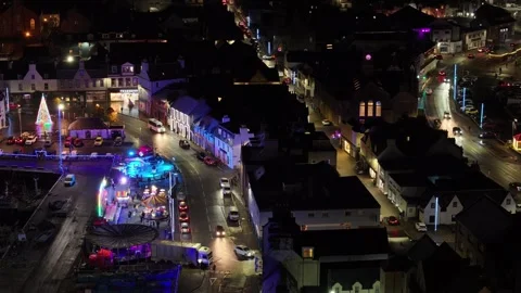 Stornoway Town centre at night. Stockbeeldmateriaal 259475076