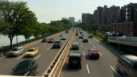 Storrow drive Boston Video stock 12339307