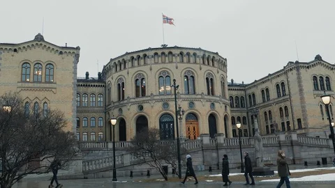 Storting oslo Video stock 104263723