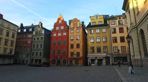 Stortorget Public Square, Gamla Stan, Sweden Stock Footage 61851775