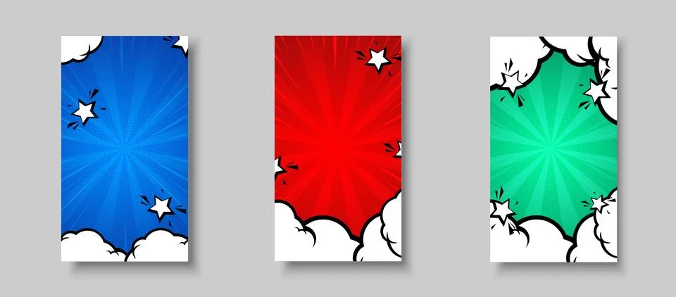 Story background.template modern, abstract frame,comic Stock Illustration
