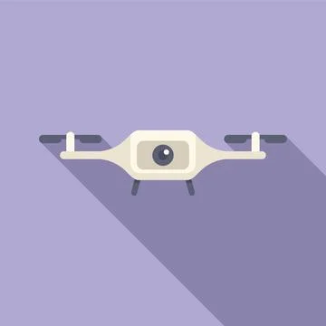 Story flying control icon flat vector. Aero operator Stock Illustration