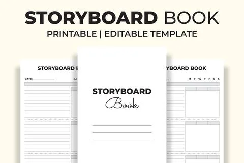 StoryBoard Book KDP Interior Stock Illustration