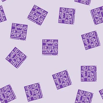 Storyboard creation game development glyph seamless pattern Illustrazione stock