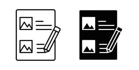 Storyboard icon vector art Illustrations 스톡 일러스트