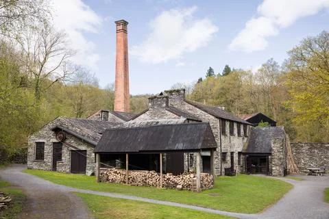 Stott Park Bobbin Mill working museum in Lake District, UK Stock Photos