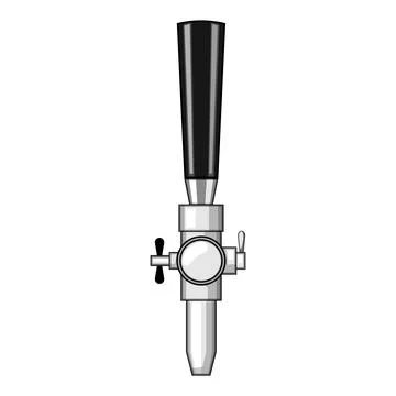 Stout beer tap cartoon vector illustration Stock Illustration