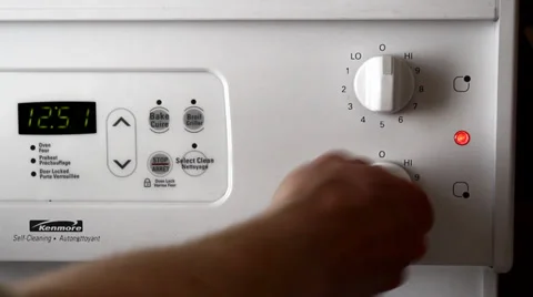 Stove Dial Stock Footage 37332132