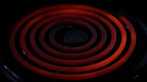 Stove element warming up Stock Footage 50660612