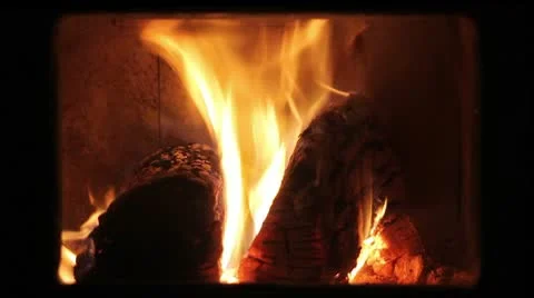 Stove fire Stock Footage 10585692