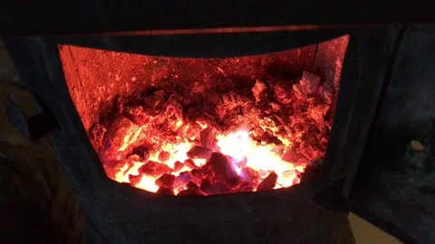 Stove fire02 Stock Footage 165902134