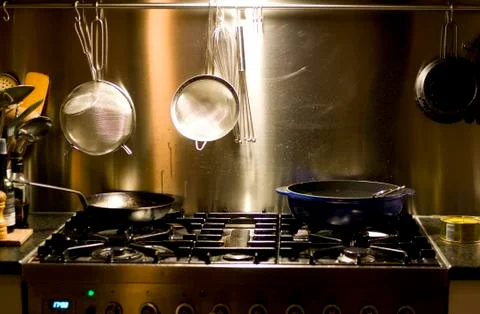 Stove at home Stock Photos