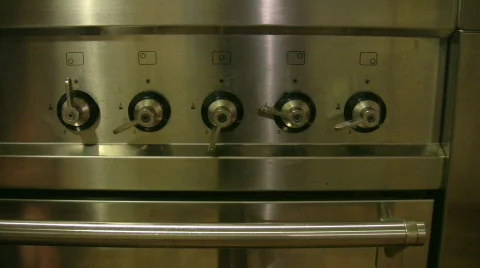 Stove in the kitchen 3 Stock Footage 342312