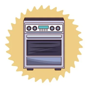 Stove kitchen appliance 스톡 일러스트