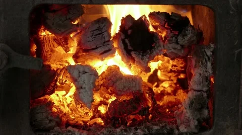 Stove with the open door, close-up Stock Footage 68809323