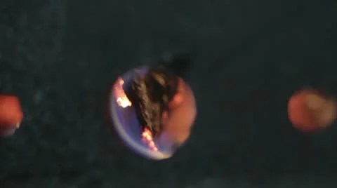 Stove (through the hole) Video stock 12248342