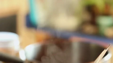 Stove top espresso coffee maker Stock Footage 45495998