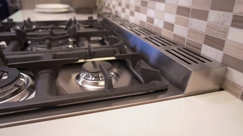 Stove Top Tracking Shot Stock Footage 79799734