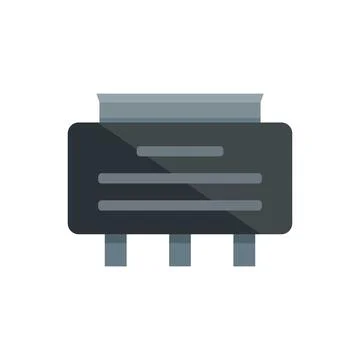 Stove voltage regulator icon flat vector. Power electric Stock Illustration