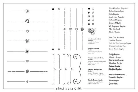 St.Patrick Design Elements and Fonts Set Stock Illustration
