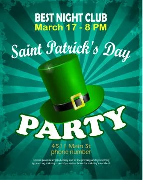 St.Patrick s Day background. Vector illustration Stock Illustration