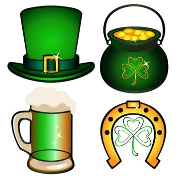 St.Patrick 's Day. Set for Patrick's Daу. Elements, symbolism イラスト素材