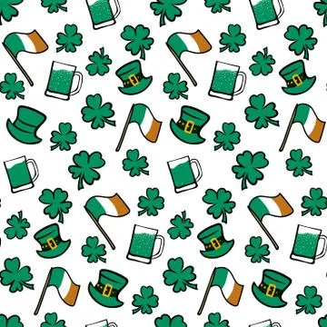 St.Patricks Day collection Illustrazione stock