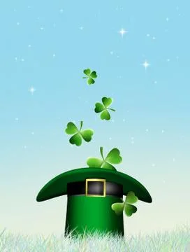 St.Patrick's Day postcard Stock Illustration