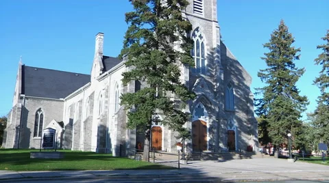 St.Peter-in-Chains Irish Cathedral (panning) Stock Footage 55855841