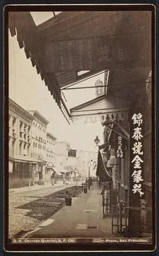 Straat in Chinatown San Francisco; Chinese Quarter, S.F. Cal... Copyright:... Stock Photos
