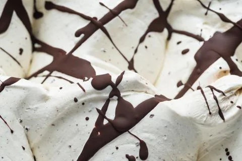 Stracciatella flavour gelato - full frame detail. Close up of an ice cream Stock Photos