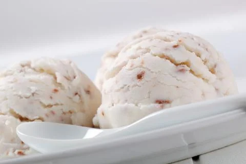 Stracciatella ice cream Stock Photos
