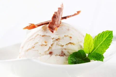 Stracciatella ice cream Stock Photos