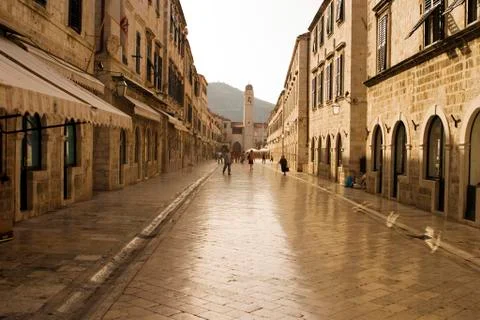 Strada of dubrovnik Stock Photos