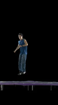 Straddled Back Flip 2 Stock Footage 79852