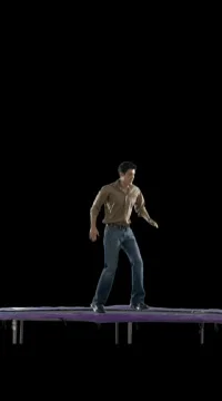 Straddled Back Flip Stock Footage 79821