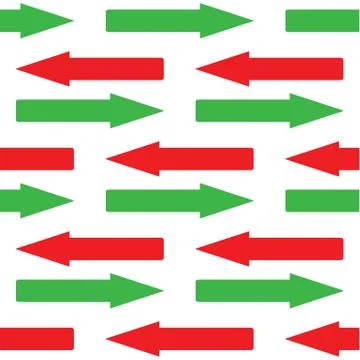 Straight arrows pattern Stock Illustration