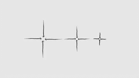 Straight arrows point to common center grunge doodle animation Stock Footage 329761123