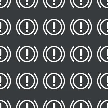 Straight black alert sign pattern Illustrazione stock