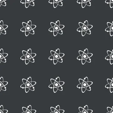 Straight black atom pattern 스톡 일러스트