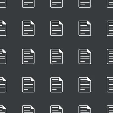 Straight black document pattern Stock Illustration