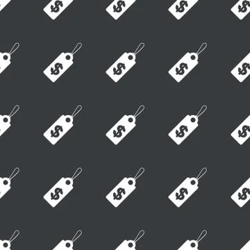 Straight black dollar price pattern Illustrazione stock
