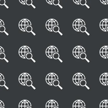 Straight black global search pattern 스톡 일러스트