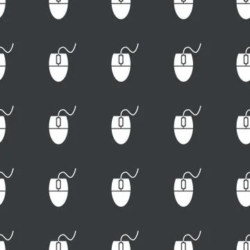 Straight black mouse controller pattern 스톡 일러스트