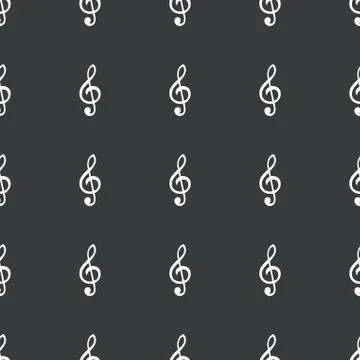Straight black music pattern Ilustração Stock