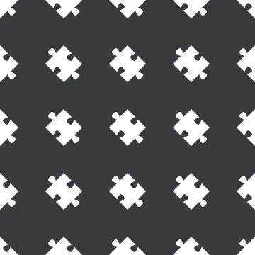 Straight black puzzle piece pattern 스톡 일러스트